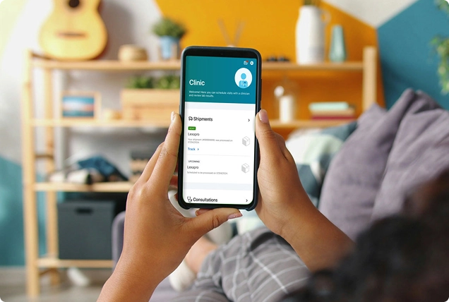 Display image for the Desktop and Mobile versions of Clinic Hub.